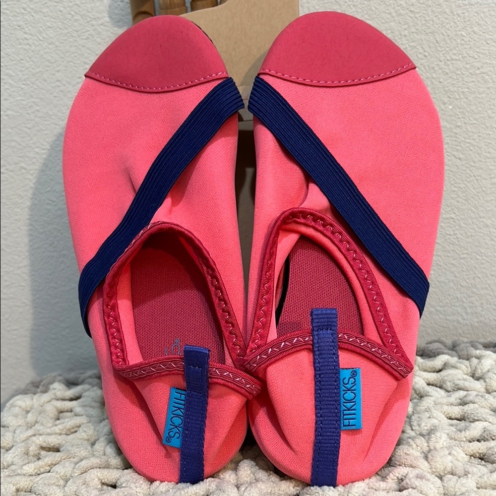 Fitkicks Women Pink and Blue Active Footwear, Barefoot, Yoga Sporty,Water Shoes